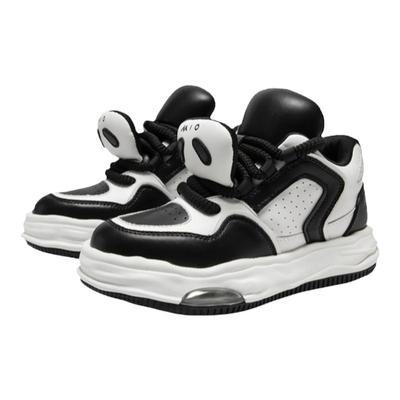 MIO米奥中跟玩趣熊猫溶解鞋时髦撞色个性运动休闲厚底板鞋女鞋