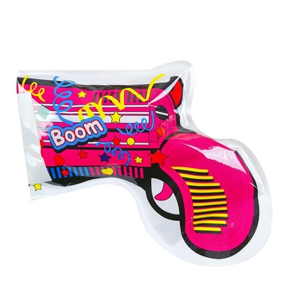 创意自动充气礼花枪生日气氛道具