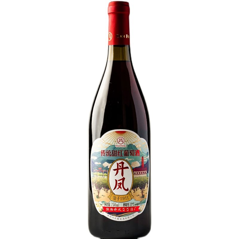 丹凤葡萄酒经典8度传统红酒