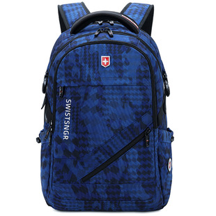 瑞士军士刀双肩包男大容量电脑旅行背包户外休闲初中高中学生书包