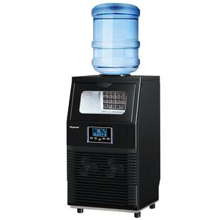 沃拓莱40KG制冰机商用奶茶店桶装水全自动小型大型方冰块制作机器