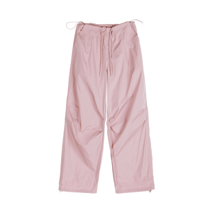 alex stevens夏季美式工装裤阔腿裤女宽松雅痞拖地运动长裤子潮