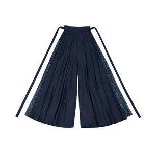 拟梦观雾宋制日常汉服通勤阔腿宋裤印花天丝褙子原创国风新中式女