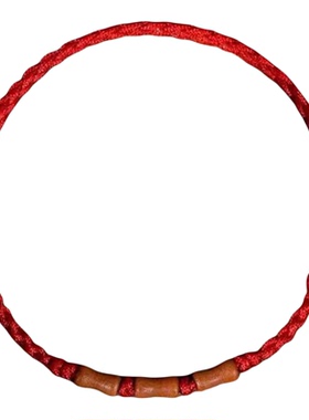 本命年竹节手链防惊吓红手绳脚绳