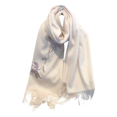 香粉黛秋冬国风送礼羊毛围巾披肩