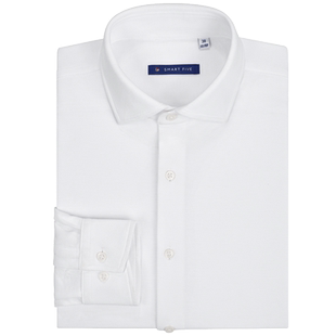 【打折】法式白衬衫长袖免烫出差神器防皱商务正装衬衣修身针织衫