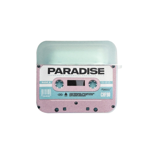 地壳说复古磁带苹果耳机壳适用Airpods1/2/3/4/pro/pro2/3代方形保护套磨砂防摔可站立撞色 搭配亚克力挂饰