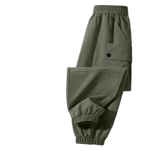 史努比男童裤子春秋款男大童户外运动裤2025新款工装裤儿童冲锋裤