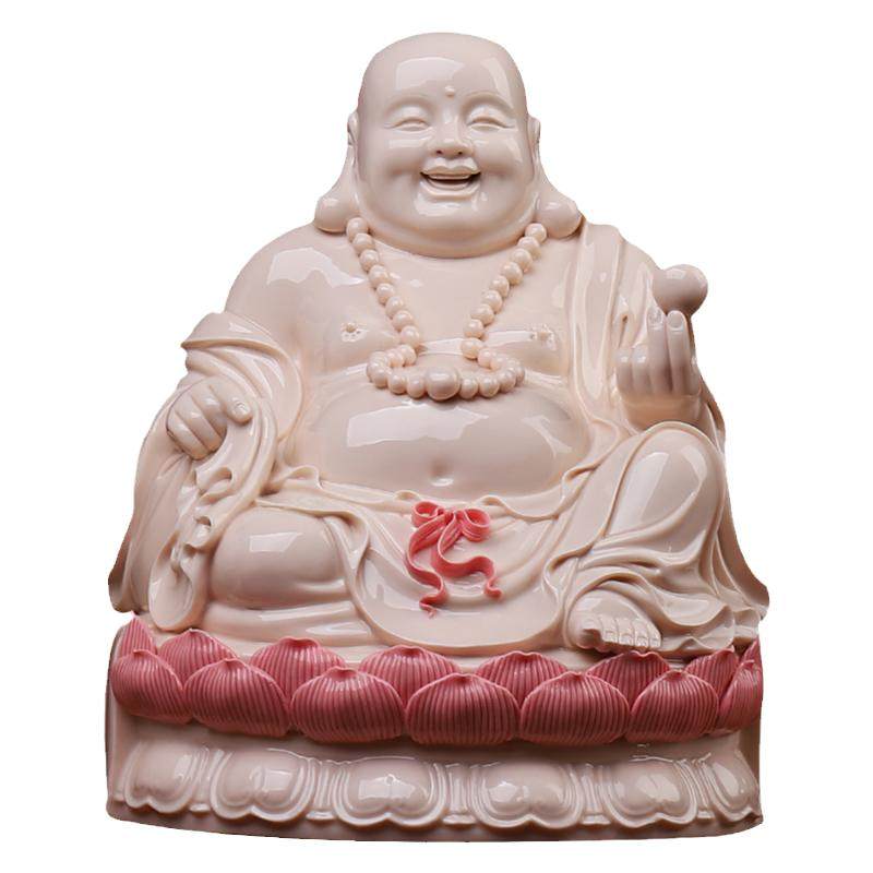 戴玉堂陶瓷弥勒家用佛像供奉摆件