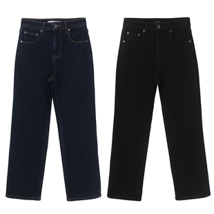 NO.93裤王！超厚加绒牛仔裤女高腰宽松直筒2025冬季新款裤子2825