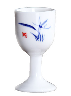 陶瓷高脚杯仿古小酒盅