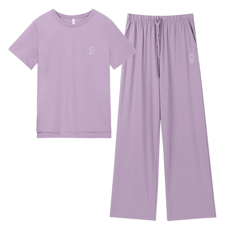 新一系女士凉感短袖睡衣家居服套
