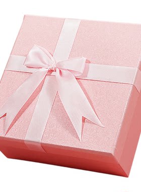 粉色礼品盒送女生高级感包装盒