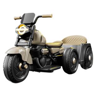 儿童电动摩托车宝宝玩具遥控汽车可坐双人三轮车男女小孩充电童车
