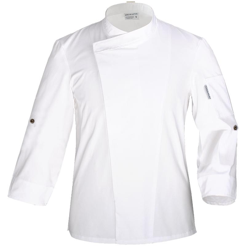 CHULELE品牌 饭店西餐高档长袖厨师服工作服男烘焙工装可定制LOGO