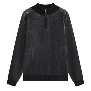 【托斯卡绒】ZIOZIA通勤男装25秋冬微阔显高藏肉显瘦半高领毛衣