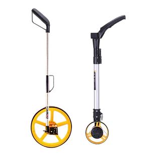 得力测距仪高精度手推式机械测距轮滚轮式滚尺测量轮测量滚尺仪器