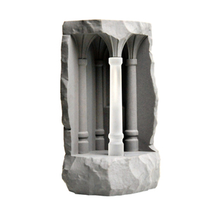 久处不厌水泥ins风台灯罗马柱氛围卧室床头小夜灯设计师生日礼物