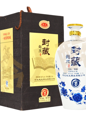 赵王封藏酒鉴52度浓香型白酒2.5L
