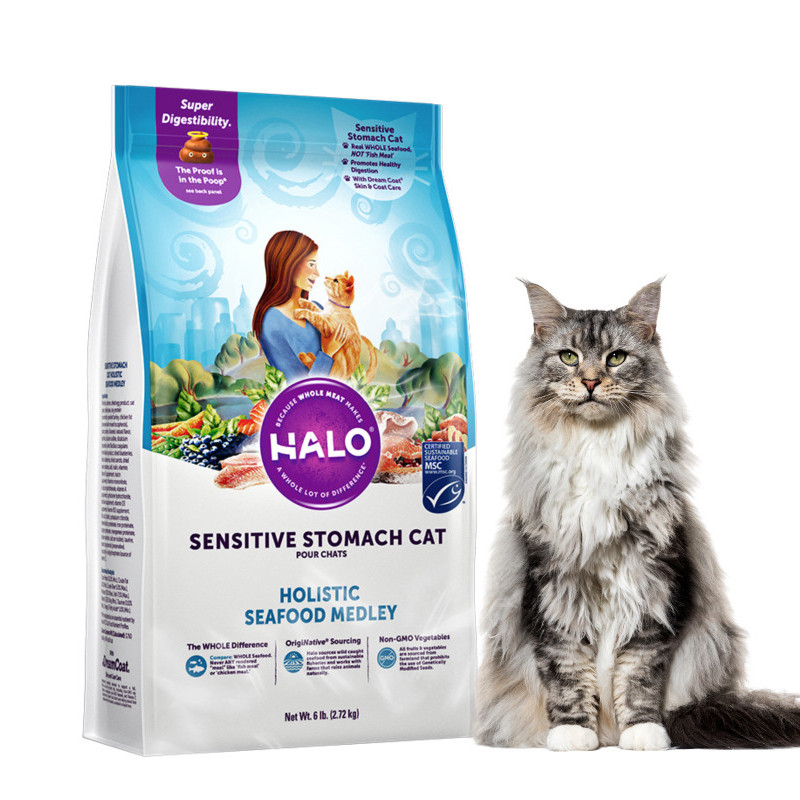 Halo自然光环成猫粮呵护敏感肠胃