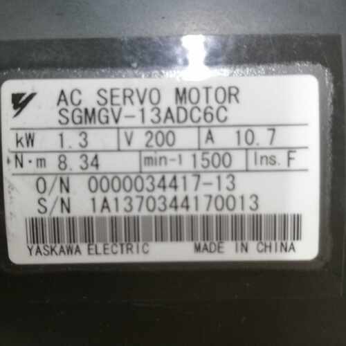 议价SGMGV-13ADC6C 安川伺服电机 成色漂亮 保修3个月 议价