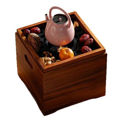 梵汝日式围炉煮茶火钵桌子煮茶壶