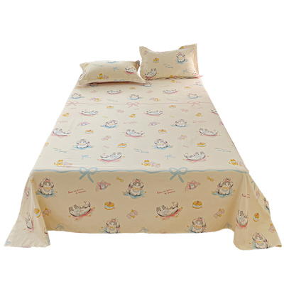 A类加厚纯棉磨毛床单单件100全棉