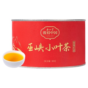 正山堂巴东红巫峡小叶茶骏眉中国湖北特级红茶罐装正宗蜜香茶叶