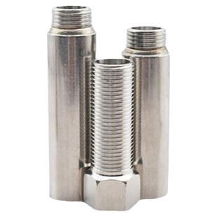 304不锈钢延伸加长接头4分内外丝牙角阀六角延长变径加厚水管配件