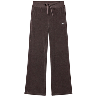 Miss Sixty针织丝绒长裤女抽绳腰直筒休闲卫裤老钱风垂坠感裤子