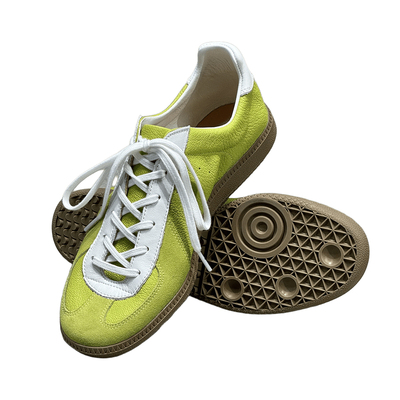 枯骨rof复古通勤柔软舒适德训鞋情侣阿甘鞋低帮男女真皮休闲板鞋