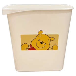 卡通卫生间缝隙垃圾桶家用无盖塑料压圈式废纸篓长方形夹缝垃圾筒