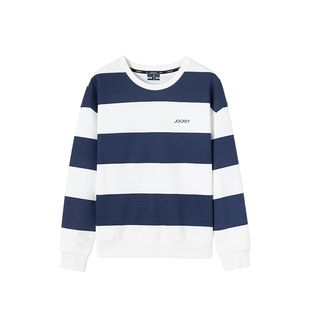 Jockey居可衣女士家居服上衣长袖圆领睡衣棉质舒适透气四季可穿