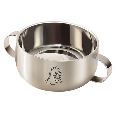 儿童碗316L不锈钢防烫辅食碗