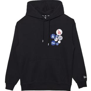 New Era纽亦华MLB秋冬男女款上衣NY徽章潮流LA运动连帽套头卫衣