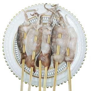 铁板大鱿鱼串烧烤串火锅油炸食材家庭商用新鲜冷冻半成品三包包邮