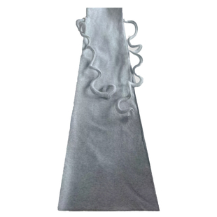 夜间教习室夏季腿套y2k灰色绑带袜子女中筒jk小腿袜喇叭夏天袜套