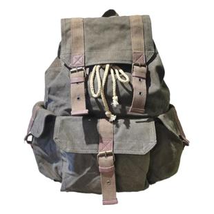 二战背包八荒地绿色男士双肩包书包大容量旅行包复古全盔头盔包