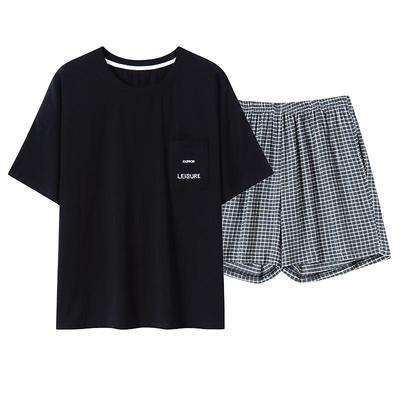 睡衣女夏季纯棉短袖短裤家居服