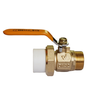 柯比德ppr内丝外丝活接铜球阀水管配件热熔接头开关6分25阀门球阀