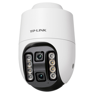 普联TP-LINK无线POE摄像头上下双目监控手机远程360度摄影6102XD