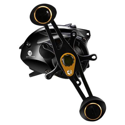 哈斯达双刹车微物18轴水滴轮防炸