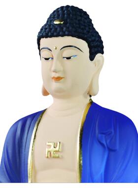 保平安彩绘古法琉璃如来药师佛