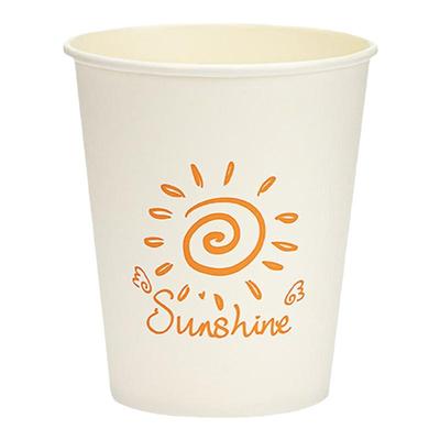 商超高档特厚一次性杯子纸杯卡通水果图案商用办公家用食品级水杯