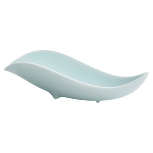 叁旬 影青茶荷陶瓷家用创意赏茶醒茶勺茶则分茶器功夫茶道零配件