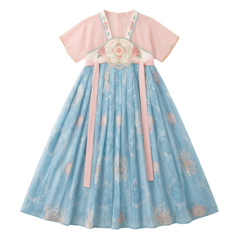 女童汉服夏季短袖古风齐胸襦裙
