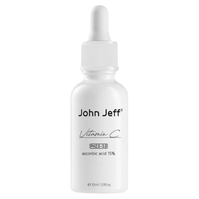 授权 johnjeff vc15%10%维c精华液亮白去黄提亮淡化痘印john jeff