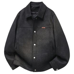 罗蒙冬季2025新款翻领夹克羽绒服男士高级感痞帅保暖潮牌外套上衣