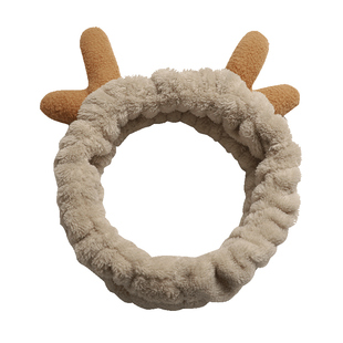 洗脸束发带敷面膜专用发箍防滑不压头发可爱卡通毛绒洗漱发带头套