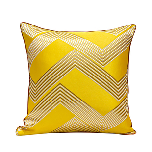 轻奢沙发抱枕客厅办公室护腰床头样板房飘窗靠垫高精密提花靠枕套